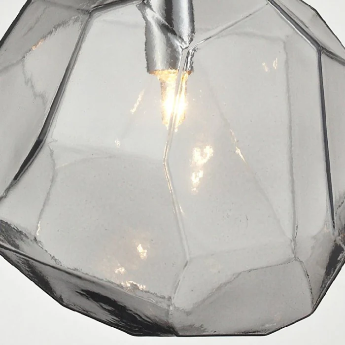 Подвесной светильник Color Ice Cube Pendant JEVIO 1 Серый ImperiumLoft