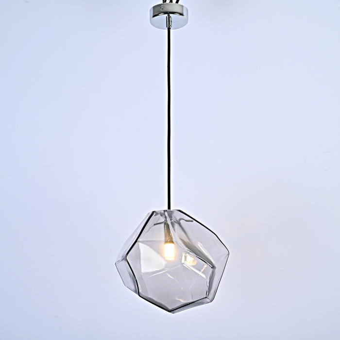 Подвесной светильник Color Ice Cube Pendant JEVIO 1 Серый ImperiumLoft