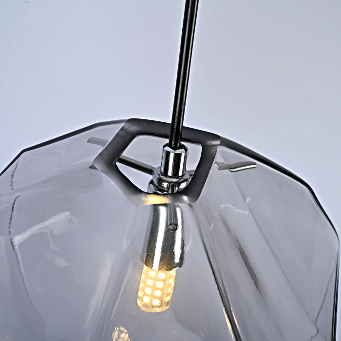 Подвесной светильник Color Ice Cube Pendant JEVIO 1 Серый ImperiumLoft