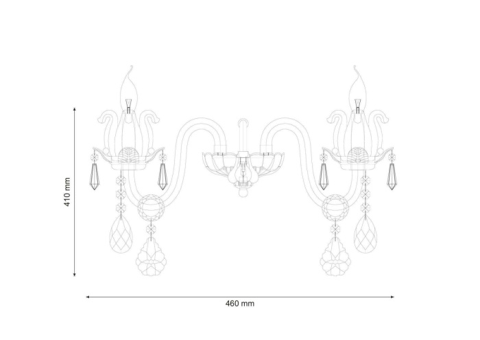 Бра Lucia Tucci Ashanti W1250.2 clear