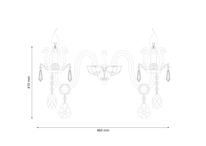 Бра Lucia Tucci Ashanti W1250.2 clear
