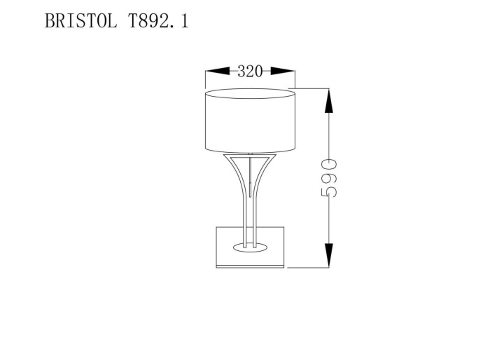 Настольная лампа Lucia Tucci BRISTOL T892.1