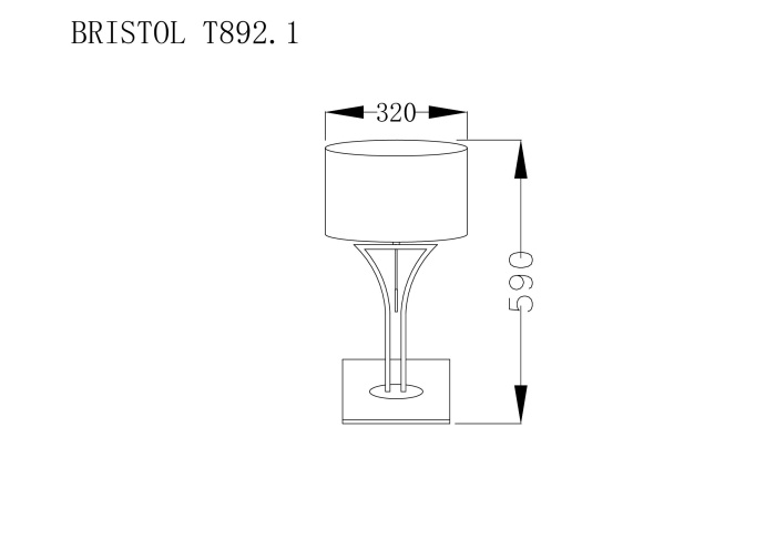 Настольная лампа Lucia Tucci BRISTOL T892.1