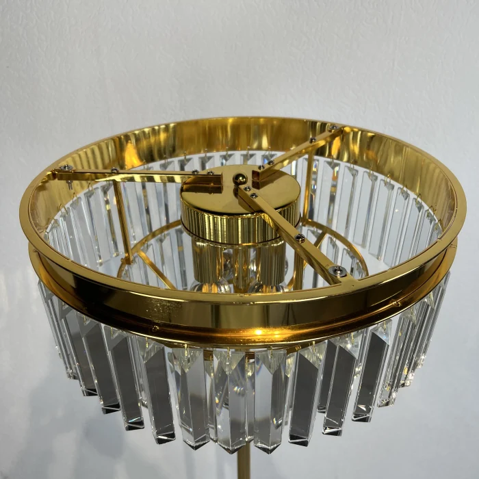 Торшер RH 1920S Odeon Clear Glass Floor Lamp GOLD ImperiumLoft