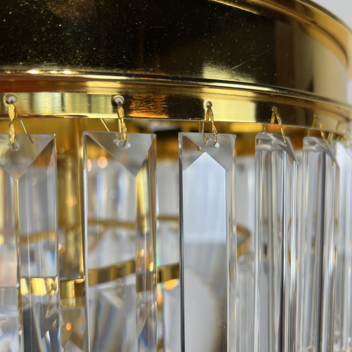 Торшер RH 1920S Odeon Clear Glass Floor Lamp GOLD ImperiumLoft