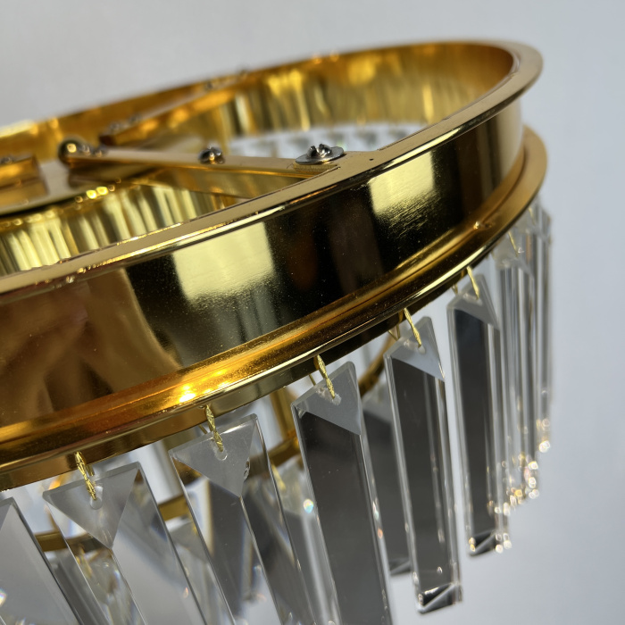 Торшер RH 1920S Odeon Clear Glass Floor Lamp GOLD ImperiumLoft