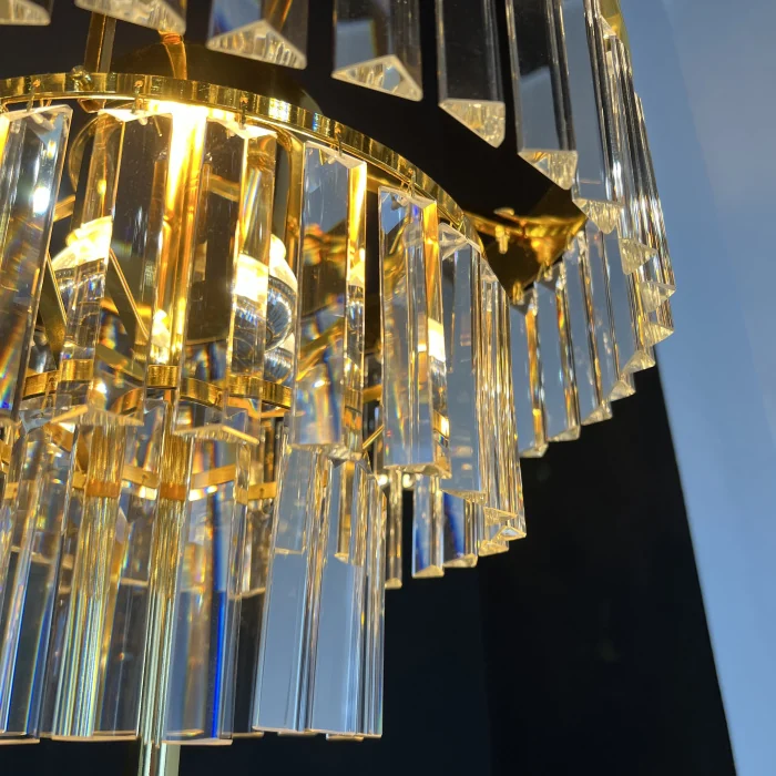 Торшер RH 1920S Odeon Clear Glass Floor Lamp GOLD ImperiumLoft