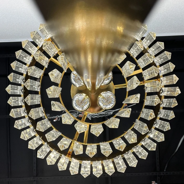 Торшер RH 1920S Odeon Clear Glass Floor Lamp GOLD ImperiumLoft