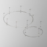 Шинопровод круглый из полукругов Maytoni Busbar trunkings Flarity TRX154-2SR-D1800-PT