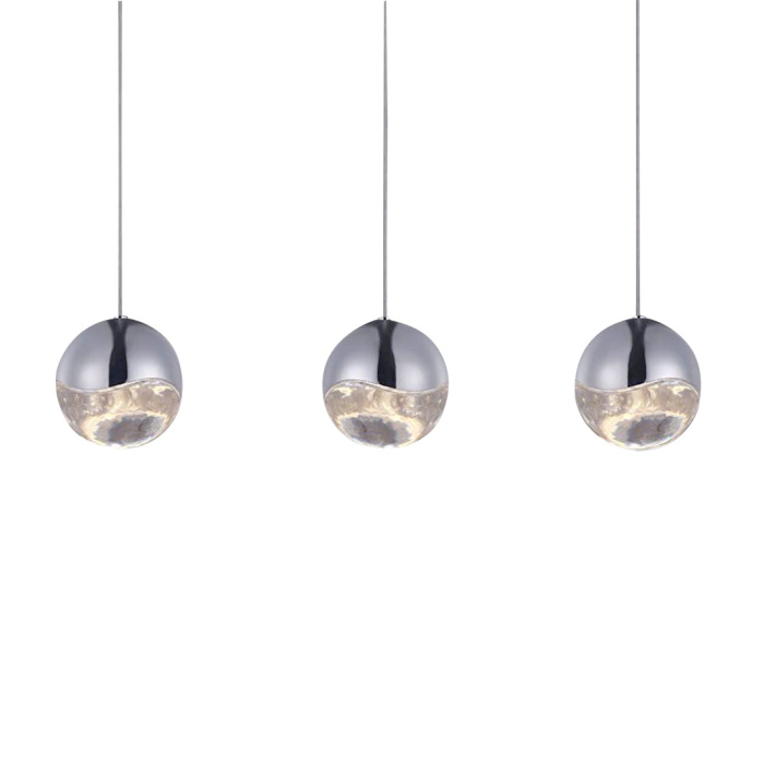 Подвесной светильник Delight Collection Globo SD3301-3 nickel