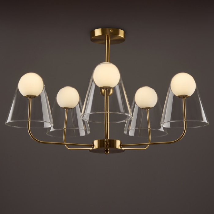 Люстра на штанге Freya Doublety FR5382PL-05BS