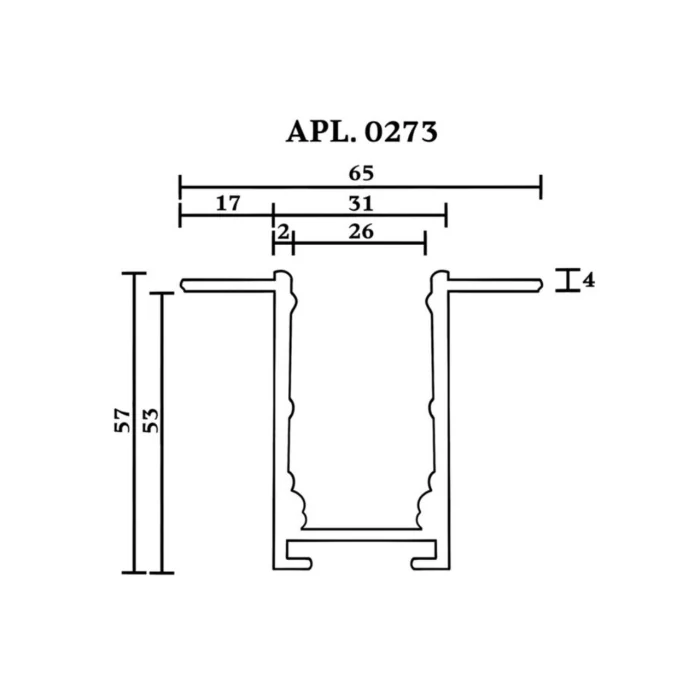 Шинопровод трековый Aployt Magnetic track 220 APL.0273.00.200