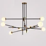 Подвесная люстра Delight Collection Bistro Globe 9389P/9 black/gold
