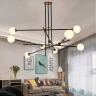 Подвесная люстра Delight Collection Bistro Globe 9389P/9 black/gold