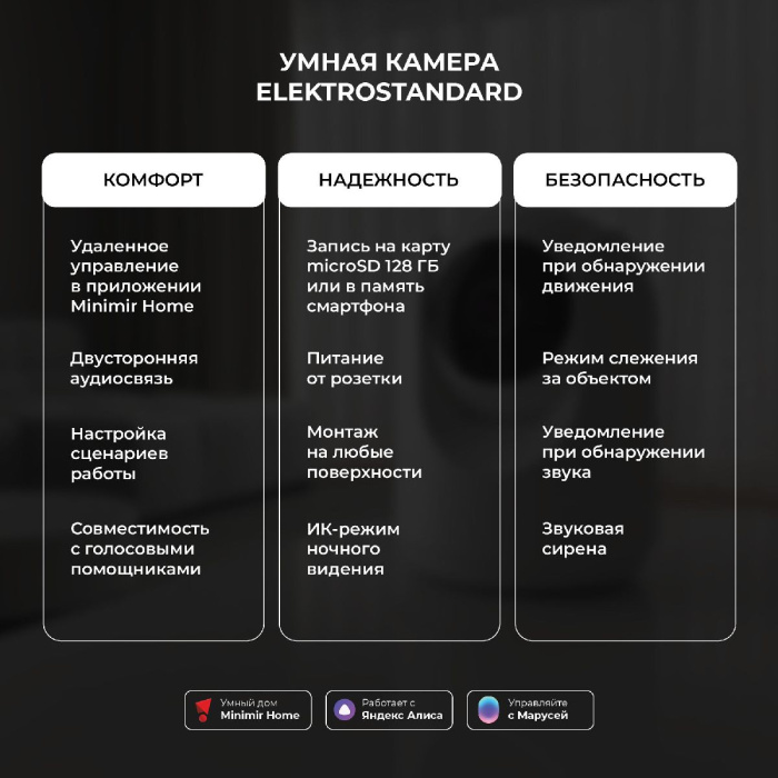 Умная видеокамера Elektrostandard Wf 4690389211843