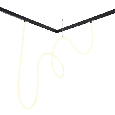 Гибкий светодиодный светильник Черный LED 1*60W 4000K Lm Ra80 360° IP20 L5 000xW-xH- 48 ST684.446.60