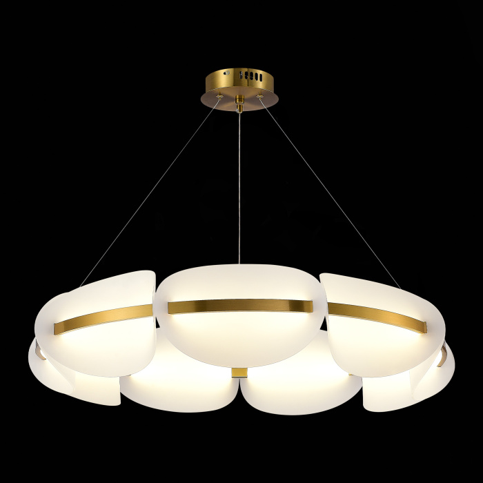 Люстра подвесная ST-Luce Золотистый/Белый LED 1*56W 3000K SL1304.203.56