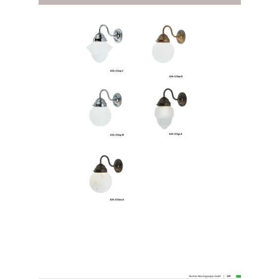 Бра Berliner Messinglampen A34-115opC