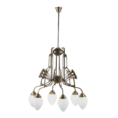 Люстра на штанге Berliner Messinglampen D88-123opB-6flg