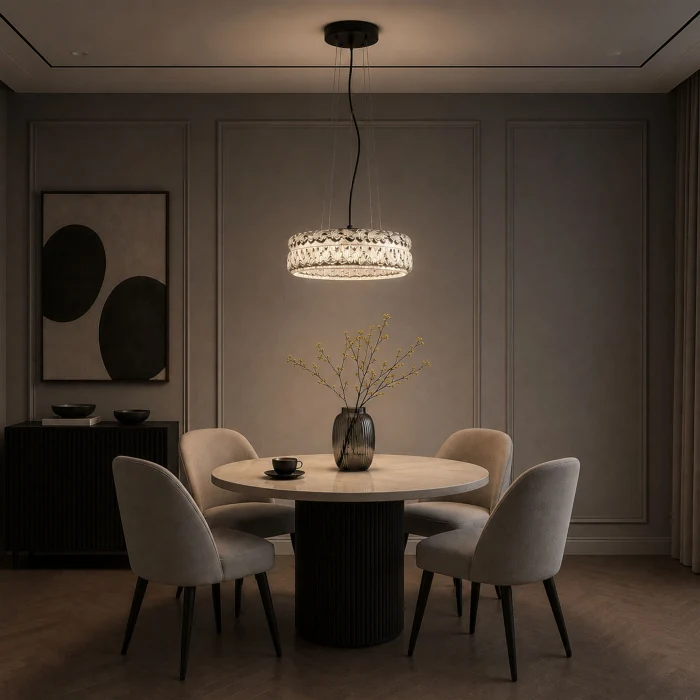 Светильник подвесной ST-Luce черный/дымчатый LED 1*15W 4000K SL6143.413.01