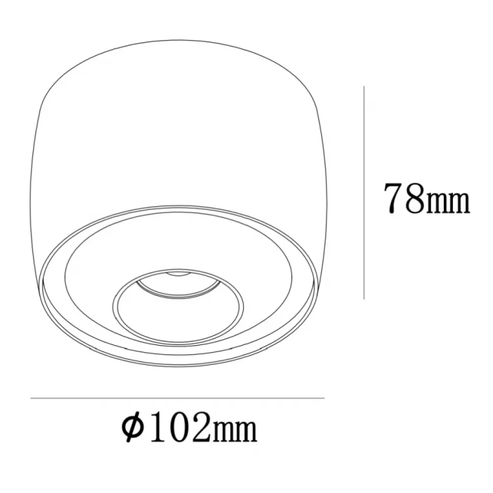 Светильник потолочный iLedex VISION 300 BLACK