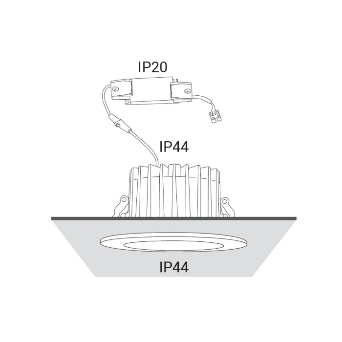 Встраиваемый светильник Nowodvorski Kea Led White/Chrome 8768