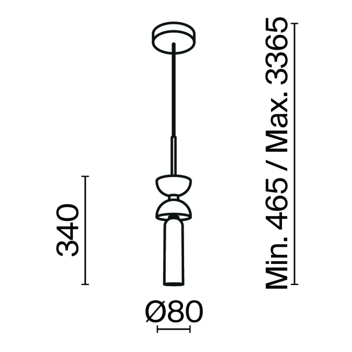 Подвесной светильник Maytoni Kyoto MOD178PL-01GR