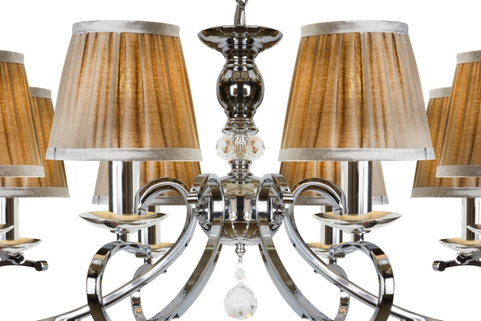 Подвесная люстра iLamp Holiday RM6116/8 Хром