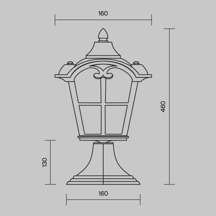 Садово-парковый светильник Maytoni Albion O413FL-01BZ