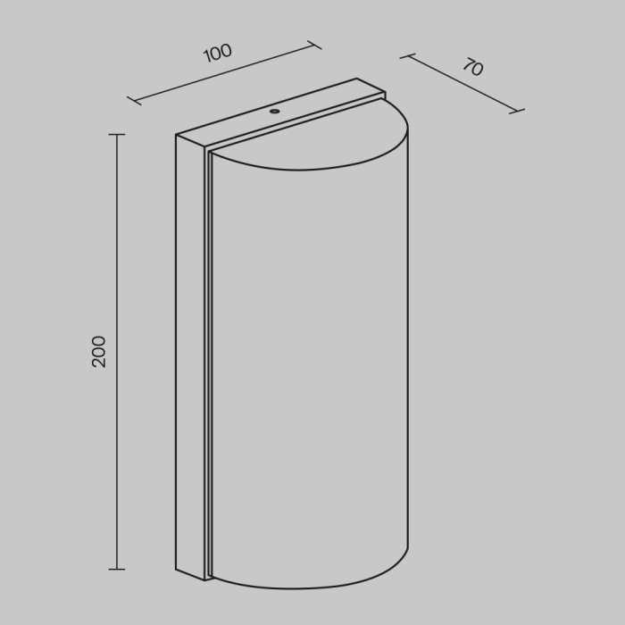 Светильник настенный Maytoni Badd O454WL-L10GF3K1
