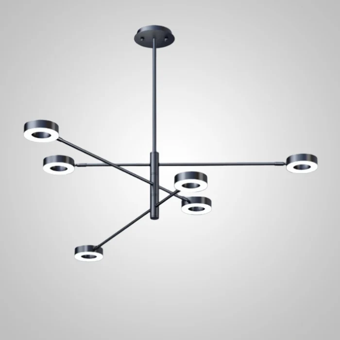 Подвесная люстра ATISSA S 6 D115 Black ImperiumLoft (1)