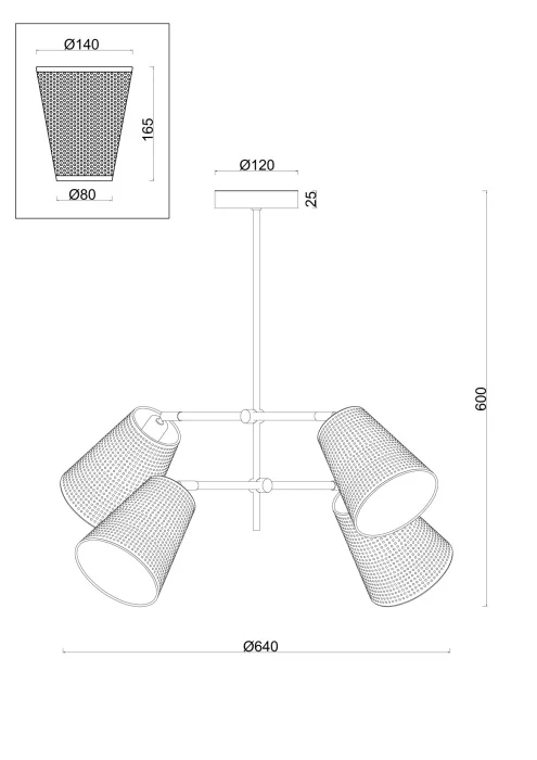 Люстра на штанге Freya Terra FR5260PL-04BS