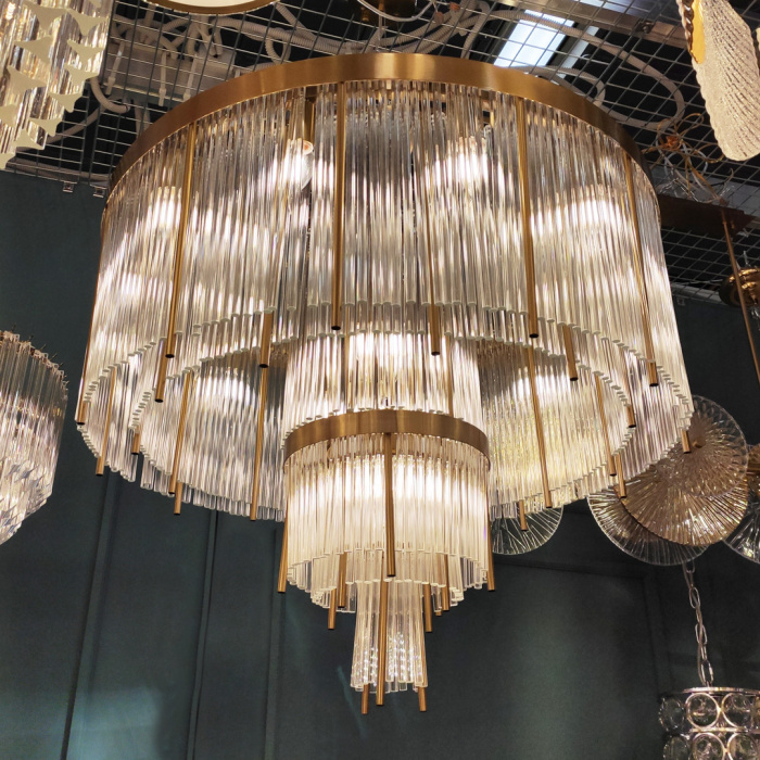 Люстра Cloyd CARTEL-A C18 / Ø80 см - латунь (арт.10629)