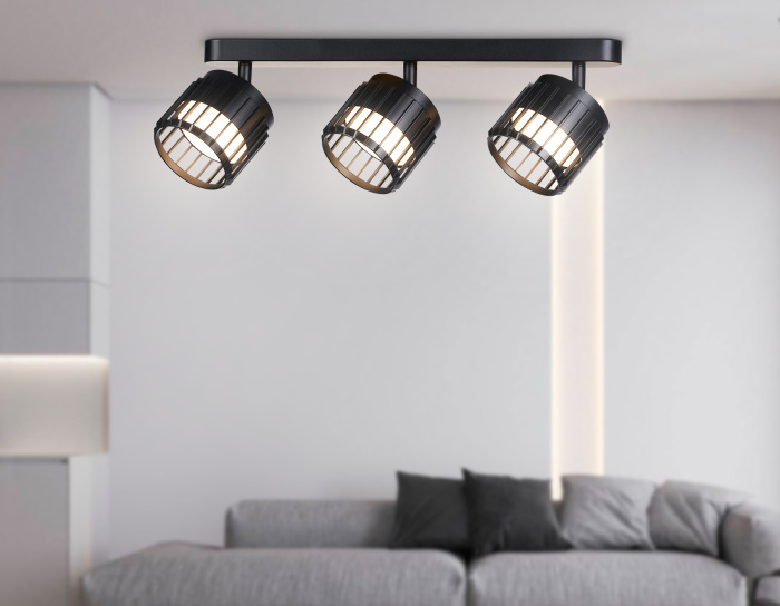 Настенно-потолочный поворотный спот со сменной лампой GX53 Ambrella light TN71168