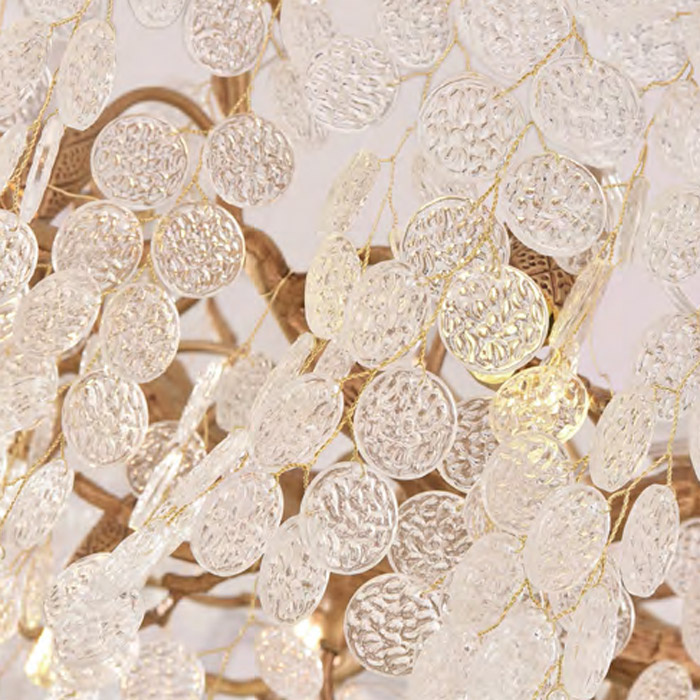 Люстра Cloyd HAOMA C18 / L120 см - латунь (арт.10911)