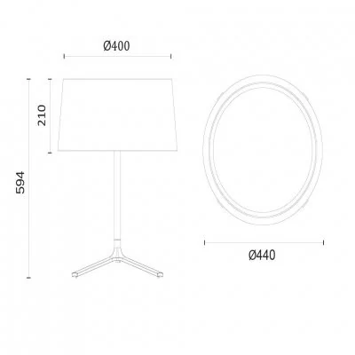 Настольная лампа Leds C4 HALL