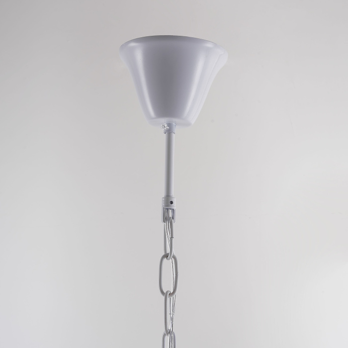 Люстра RH Anselme White Wood Weathered Chandelier ImperiumLoft