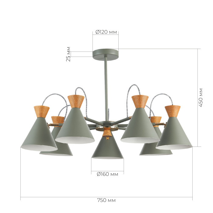 Люстра потолочная SLE125112-07 EVOLUCE