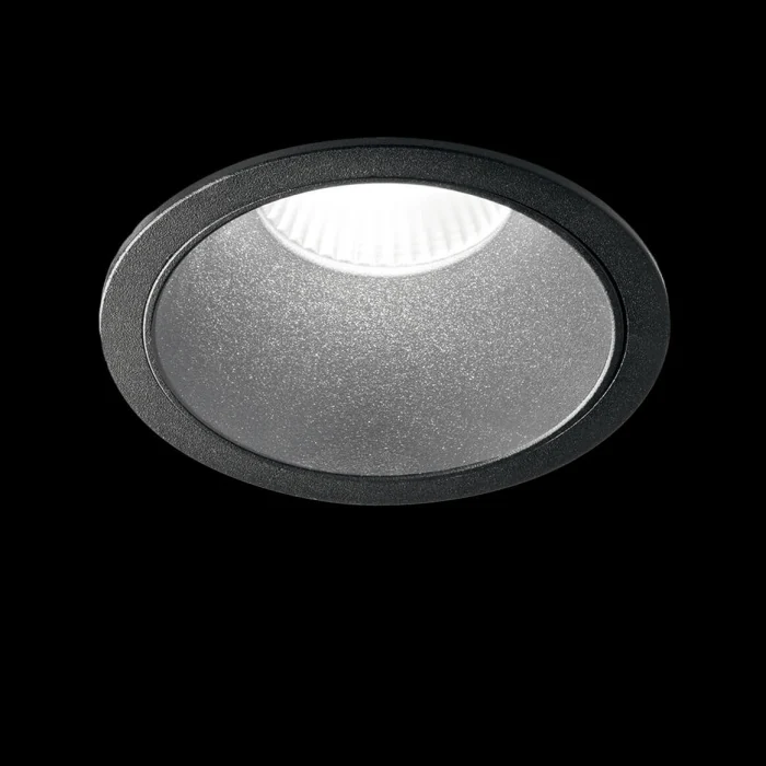 Встраиваемый светодиодный светильник Ideal Lux Game Round Black Black 192314