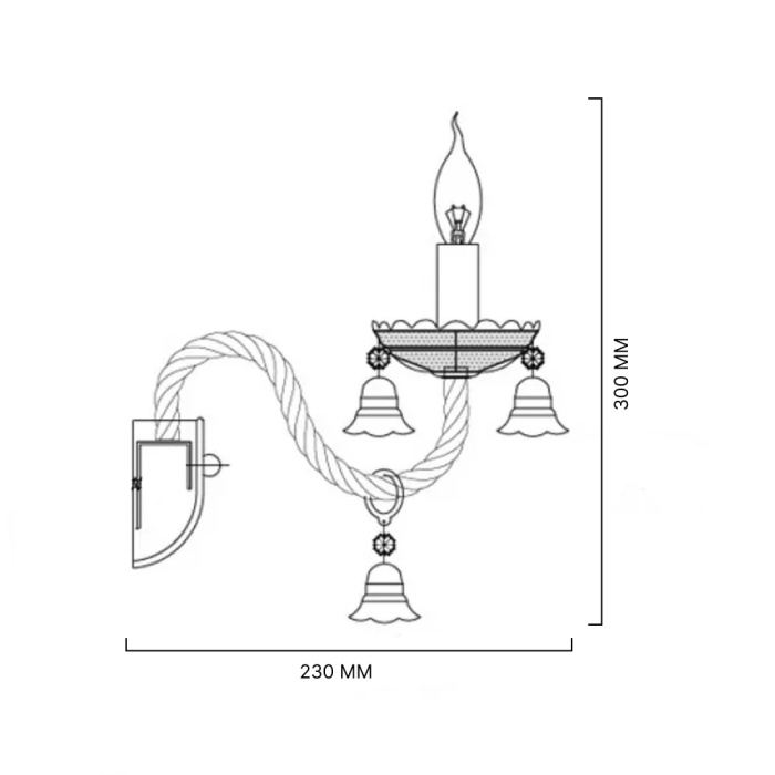 Настенный светильник RAINBOW 6 WALL L1 ImperiumLoft