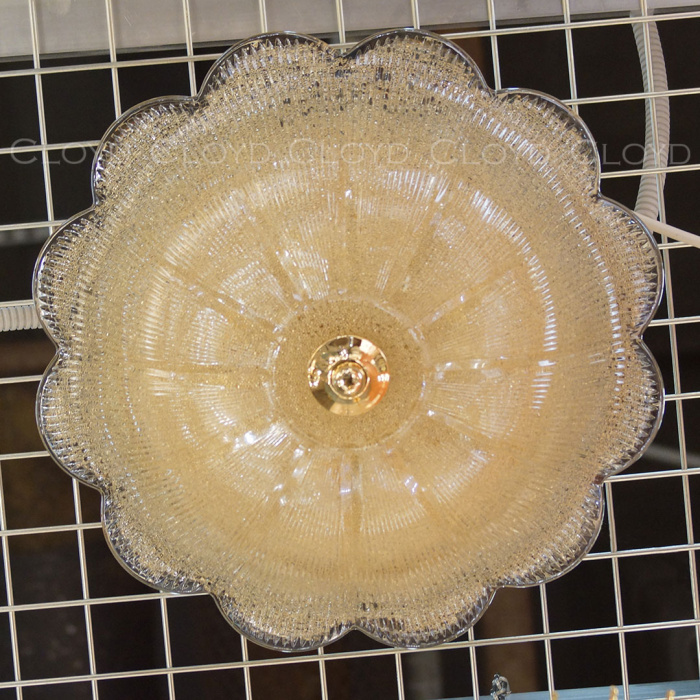 Потолочный светильник Cloyd OBELIA FM9 / Ø50 см - золото - желтое стекло (арт.11283)