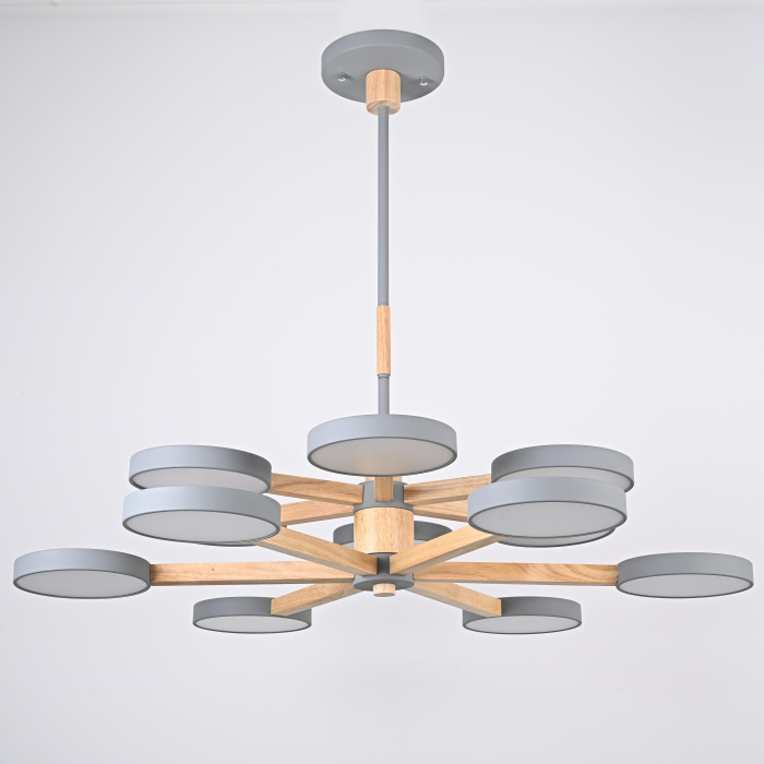 Подвесная люстра TURNA DBL L12 Gray ImperiumLoft