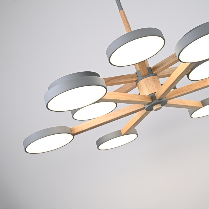 Подвесная люстра TURNA DBL L12 Gray ImperiumLoft