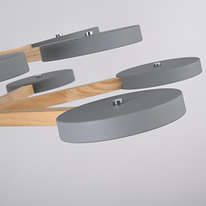 Подвесная люстра TURNA DBL L12 Gray ImperiumLoft