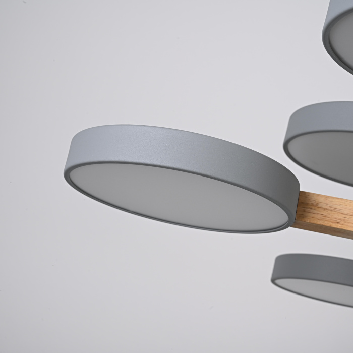 Подвесная люстра TURNA DBL L12 Gray ImperiumLoft