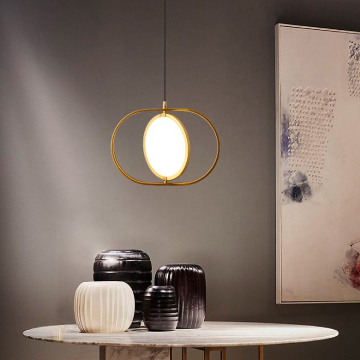 Подвесной светильник ARVET горизонтальный Золото ImperiumLoft