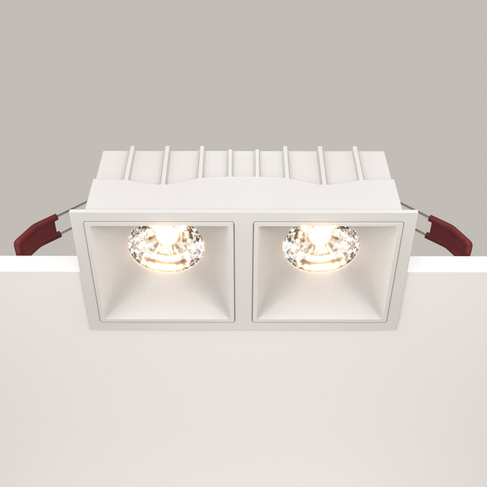 Встраиваемый светильник Maytoni Alfa LED DL043-02-15W3K-SQ-W