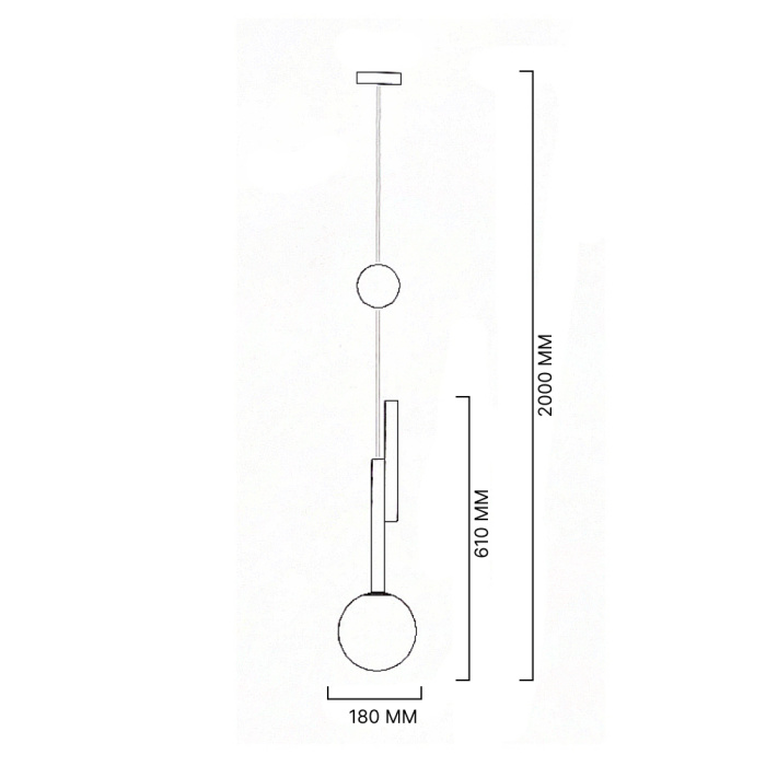 Подвесной светильник PANSY D18 White ImperiumLoft