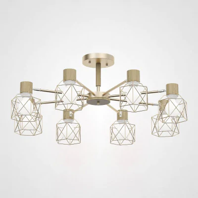 Потолочная люстра CORF B3 Champagne 8 lamps ImperiumLoft