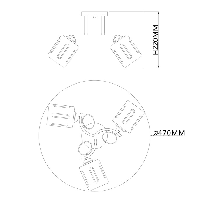 Потолочный светильник CALLUNA ESCADA 1120/3PL